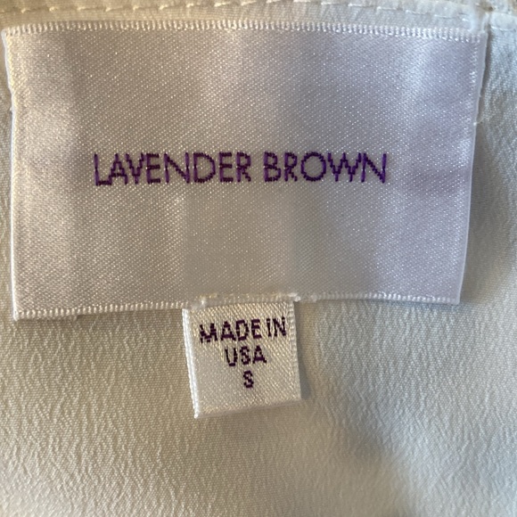 Lavender‎ Brown Animal Print Cropped Top Small - Picture 5 of 6